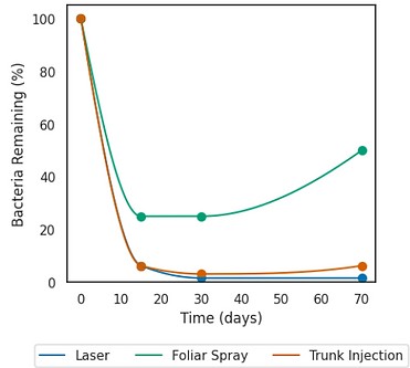 HLB bacterial clearance results