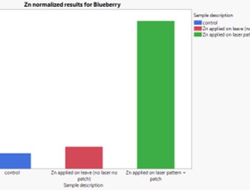 Blueberry zinc delivery results